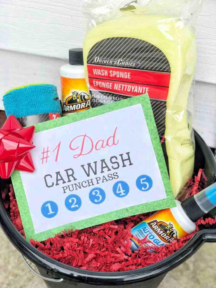 Fathers Day Car Wash Gift Basket