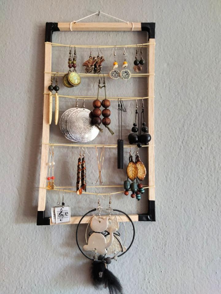 Hanging Earrings Organizer Frame