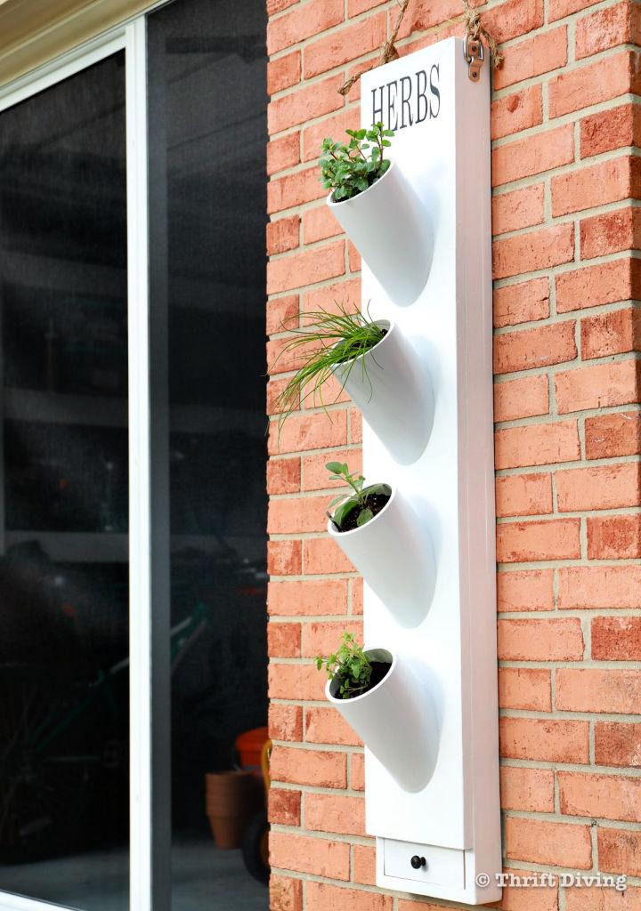 Herb Garden Planter Using PVC Piping