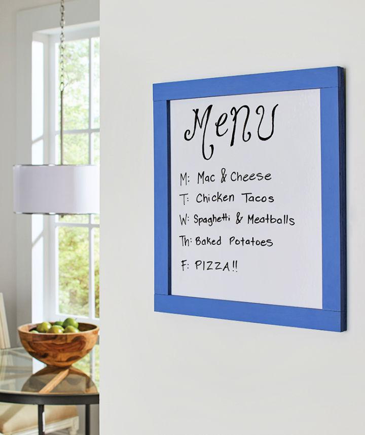 Home Depot Dry Erase Menu Board