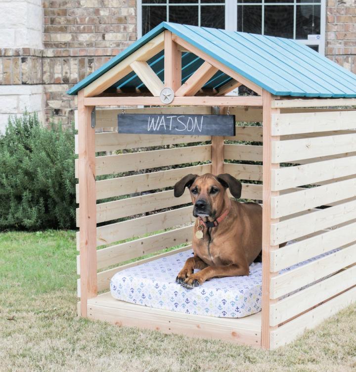 Homemade Doghouse Gazebo