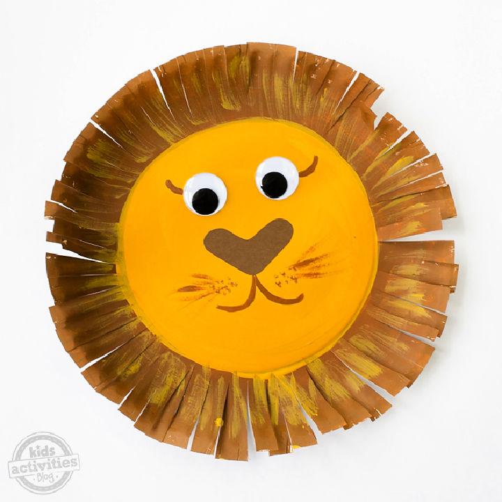 Homemade Paper Plate Lion