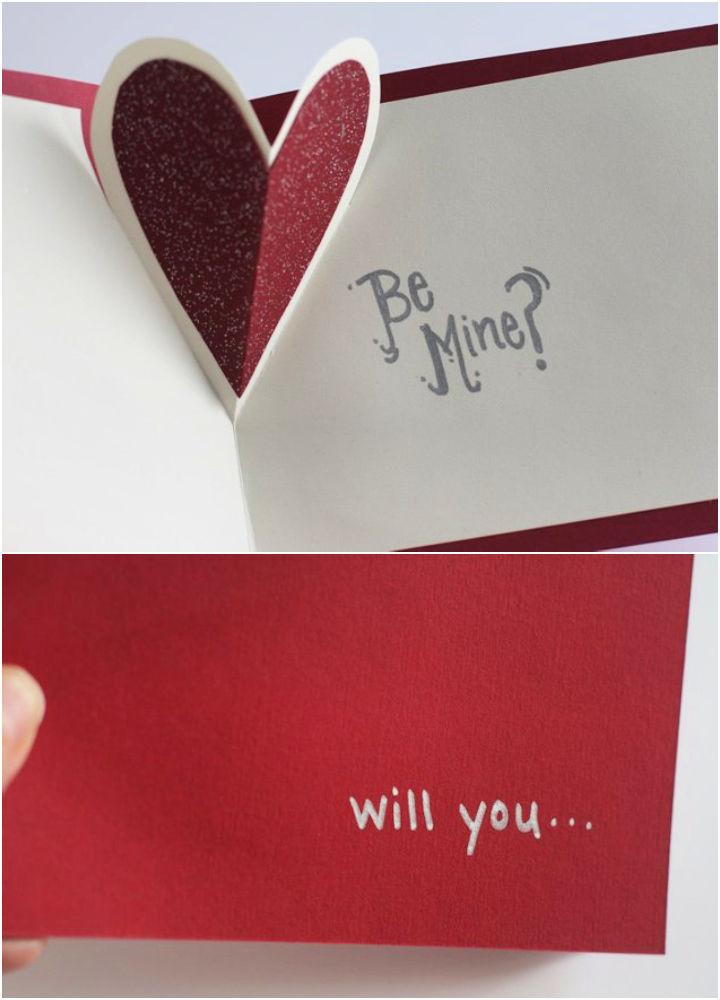 How To Make A Valentine Pop Up Card