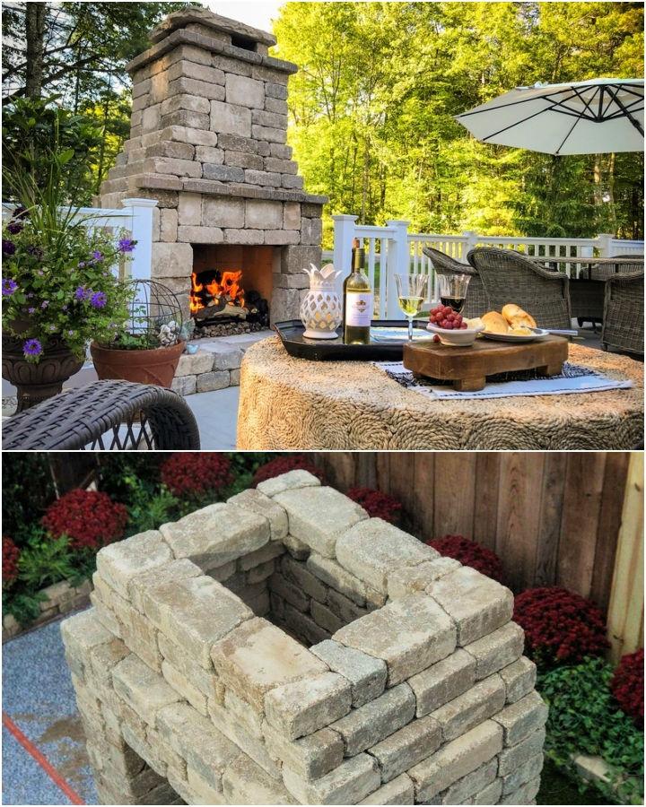 How to Build Patio Fireplace