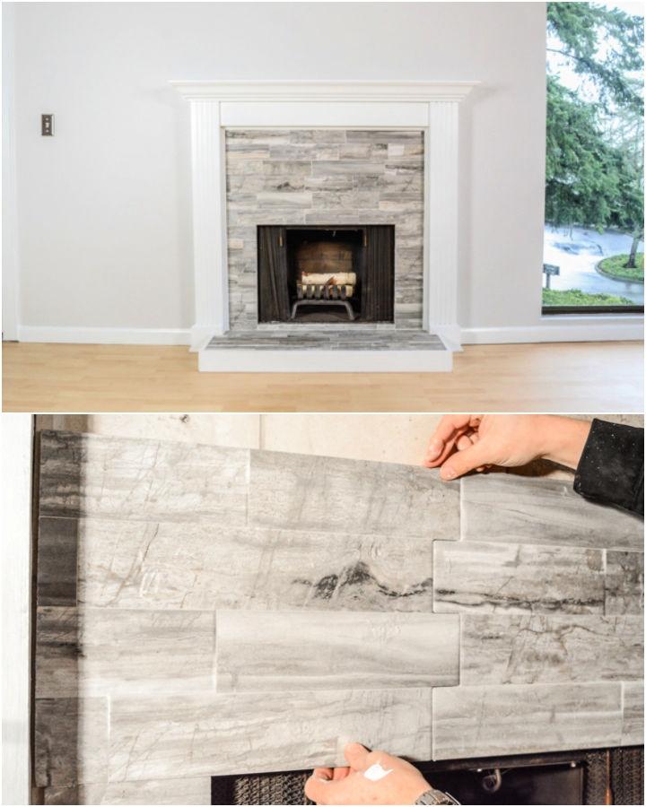How to Tile a Fireplace