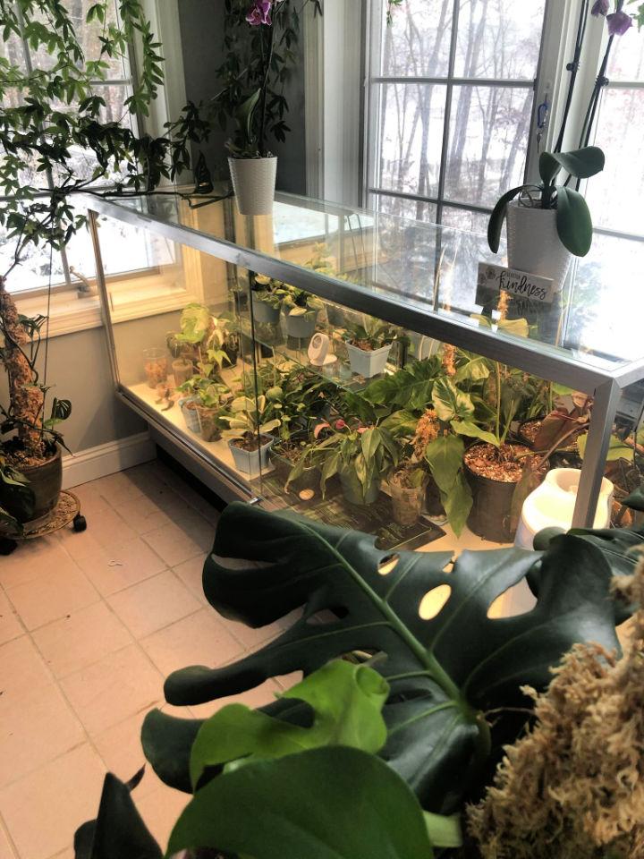 Indoor Greenhouse Retail Display Cabinet