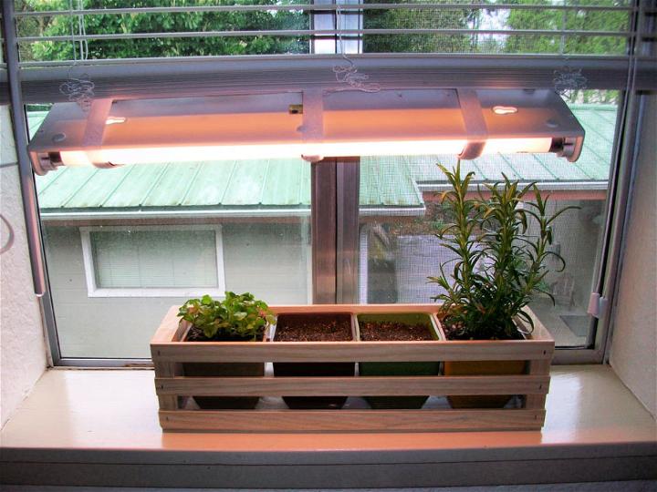 Indoor Herb Garden with Adjustable Grow Light