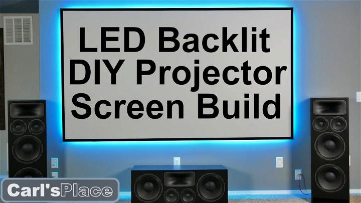 LED Backlit Projector Screen
