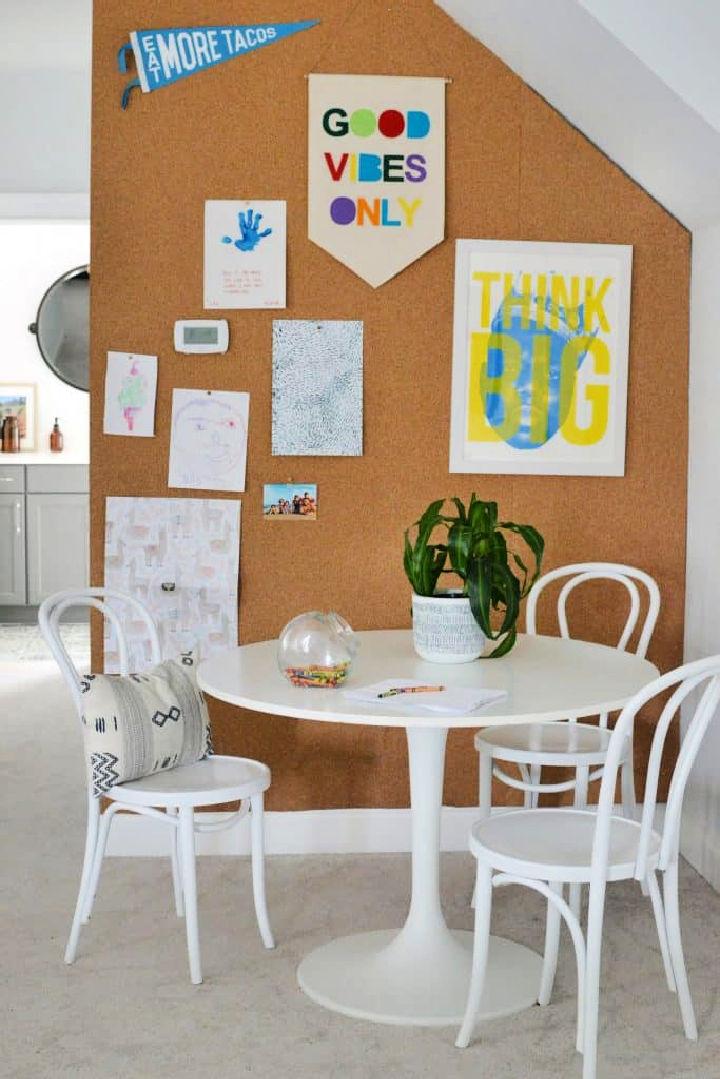Large Cork Board Wall for Kids