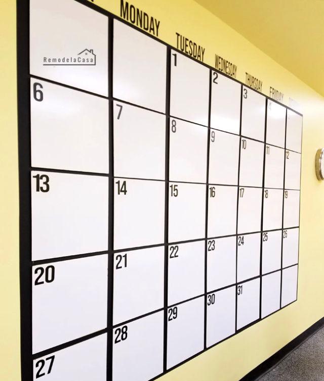 Large Huge Dry Erase Calendar Board