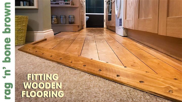 Laying Wooden Flooring In A Kitchen