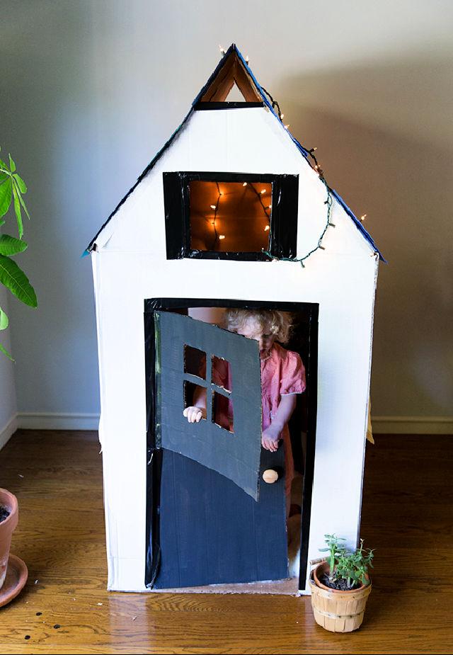 Make Your Own Cardboard Playhouse