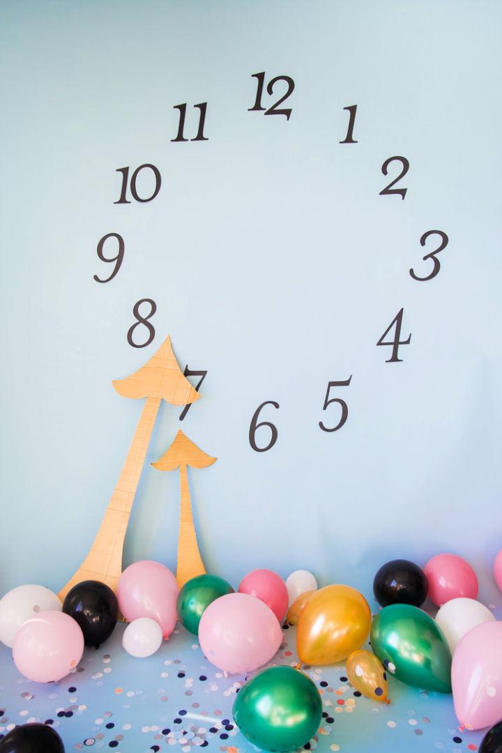 Make a Countdown Clock Backdrop