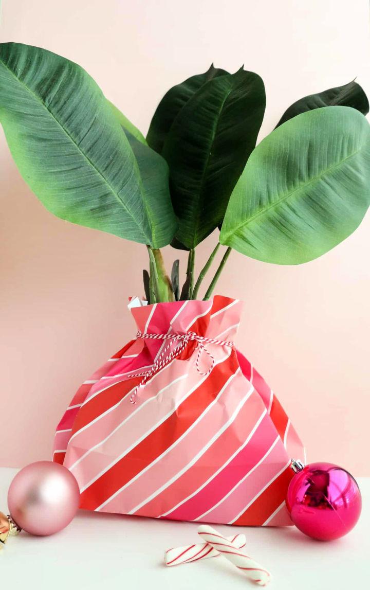 Make a Gift Bag Out of Wrapping Paper