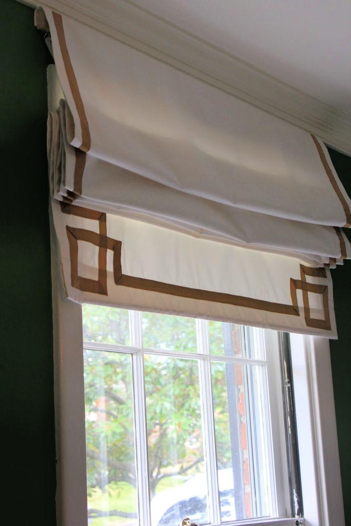Make a Roman Shade from a Curtain