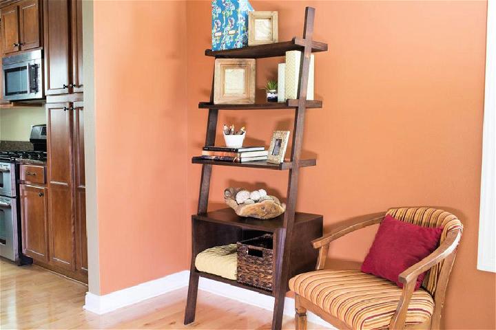Make a Small Picture Ladder Shelves