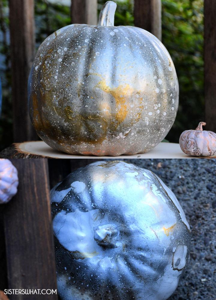 Marble Pumpkins for Fall Decor
