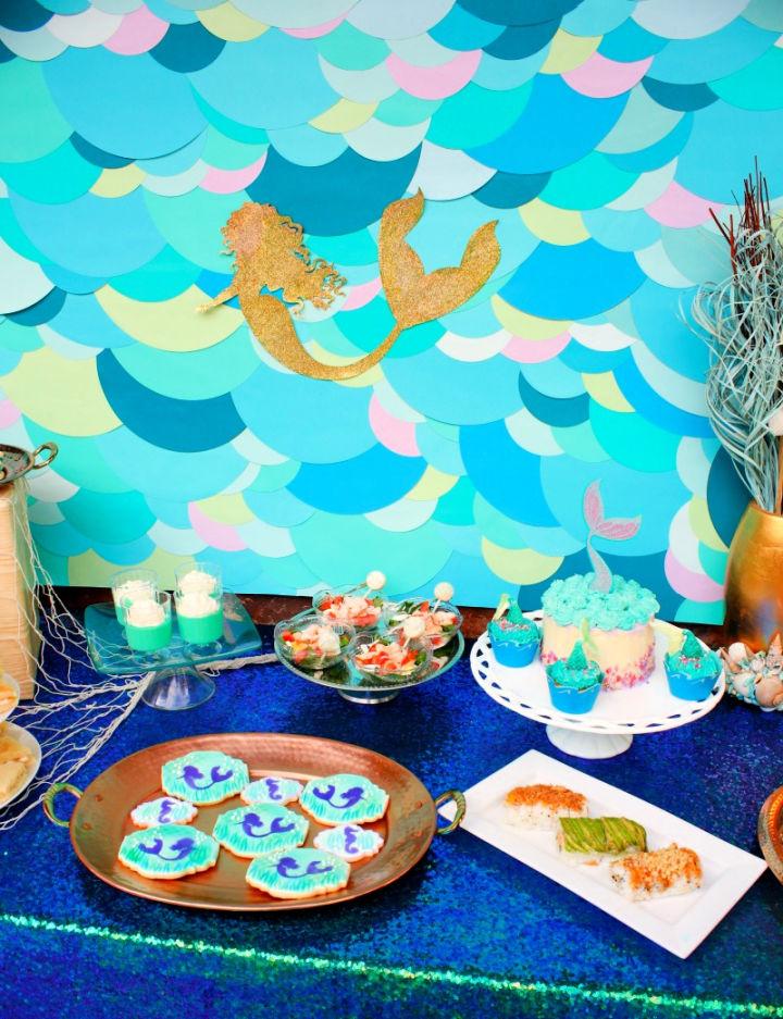 Mermaid Backdrop for Under the Sea Party