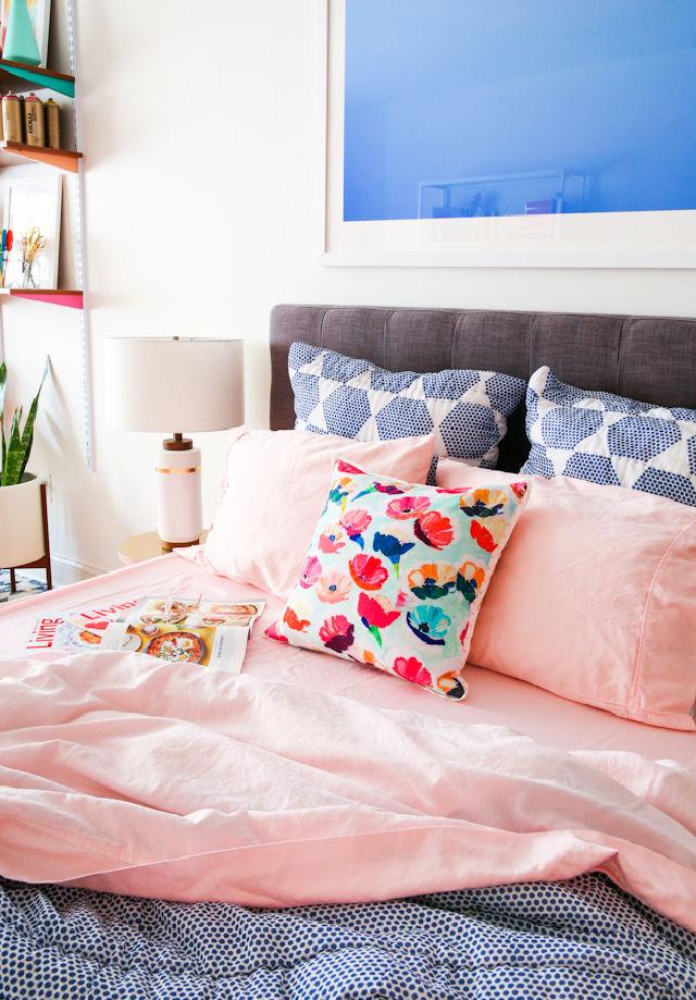 Millennial Pink Sheets Female Bedroom Idea