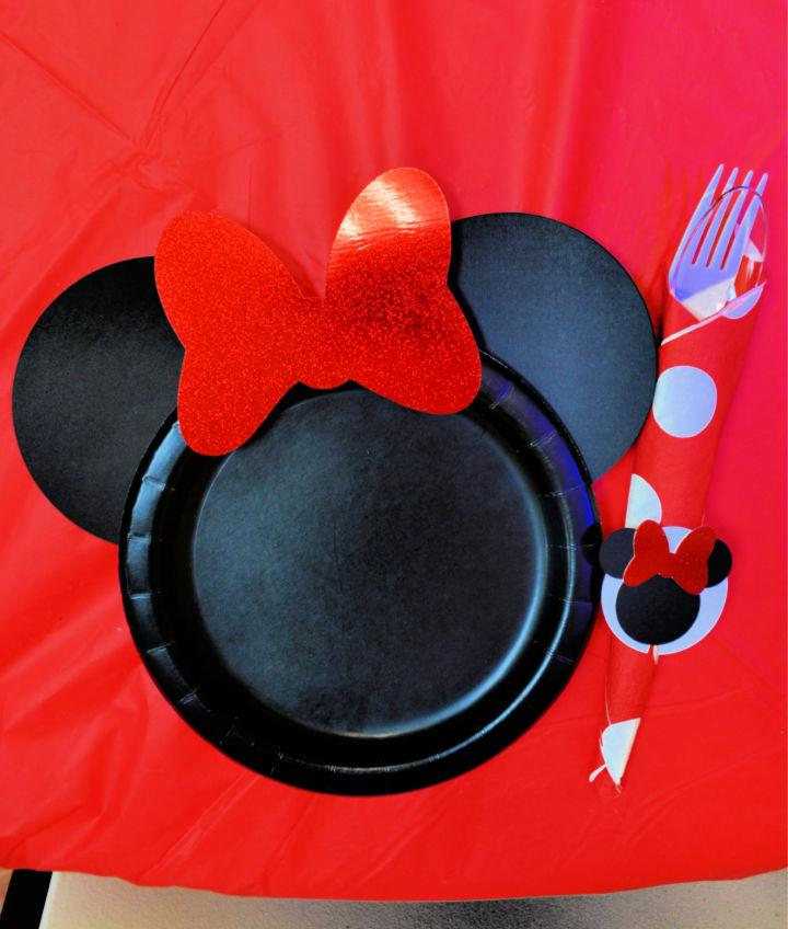 Platos de papel de Minnie Mouse