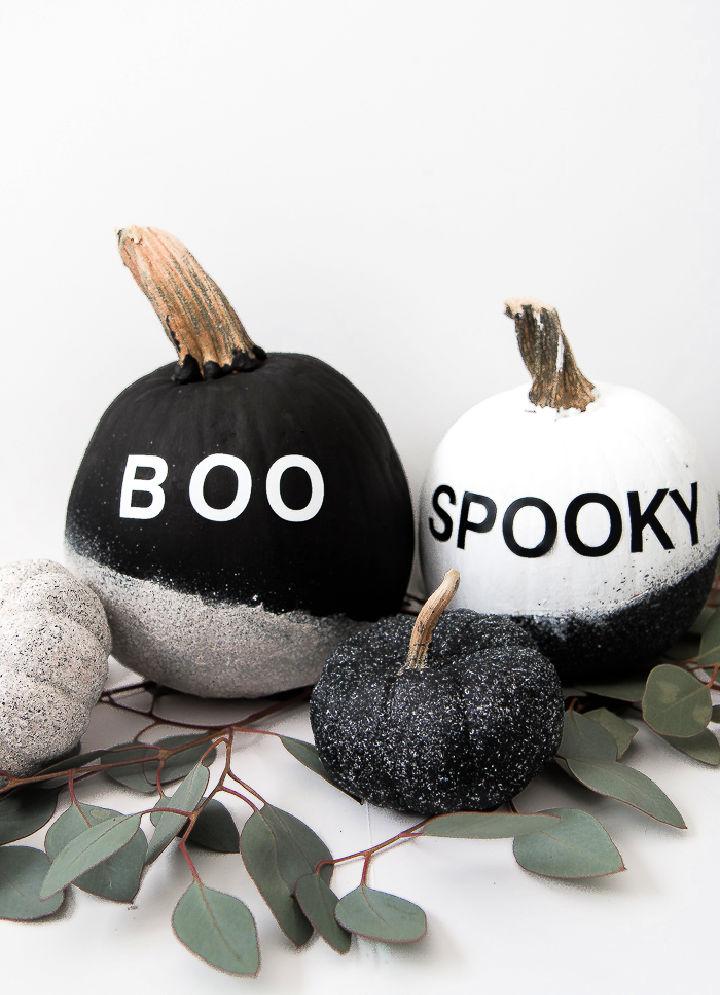 Modern Painted Pumpkins