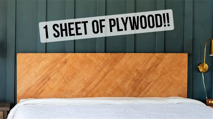 Natural Plywood Headboard