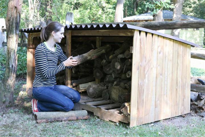 Outdoor Firewood Storage Shed