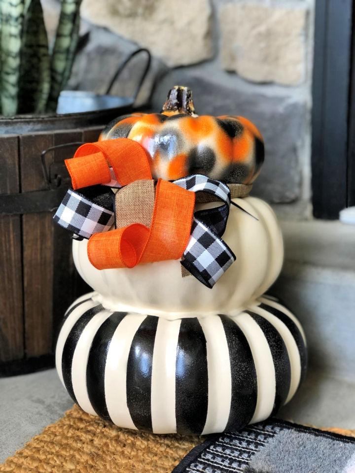 Painted Pumpkins for Halloween Decor