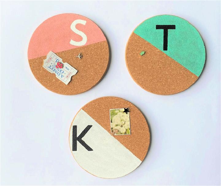 Painted Round Cork Boards