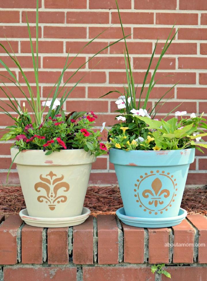 Painting Your Own Flower Pots