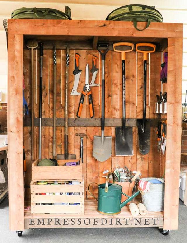 Portable Garden Tool Shed on Wheels