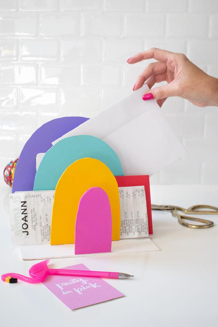 Rainbow Paper Organizer