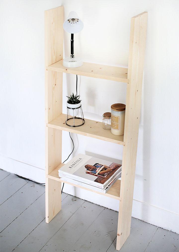 Simple DIY Ladder Style Shelf