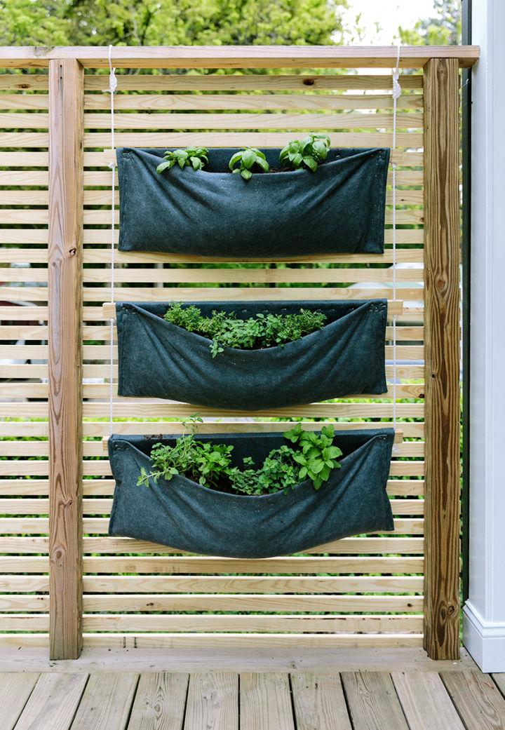 Simple Modern Vertical Herb Garden