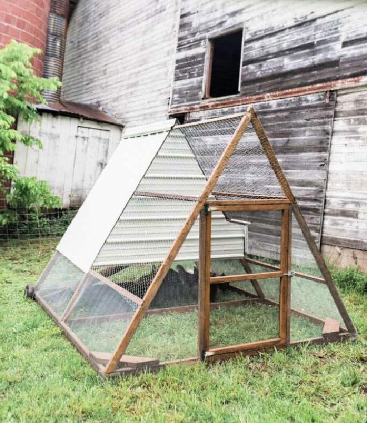 Small A Frame Chicken Tractor