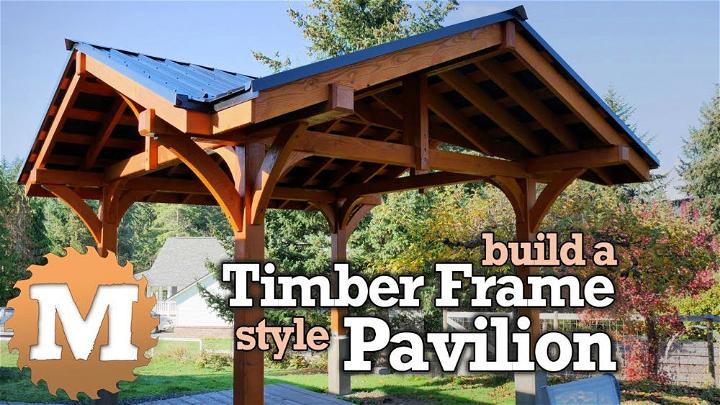 Timber Frame Style Pavilion Gazebo for Patio