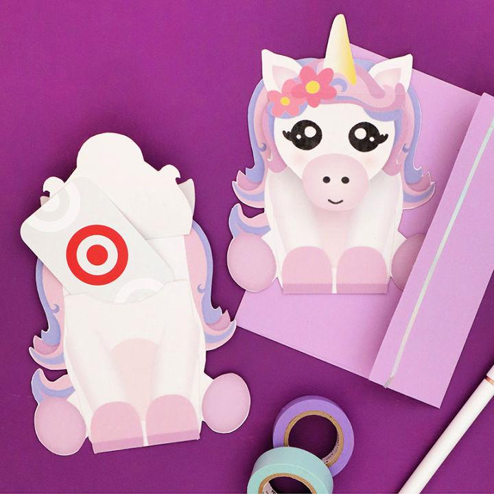 Unicorn Gift Card Holder