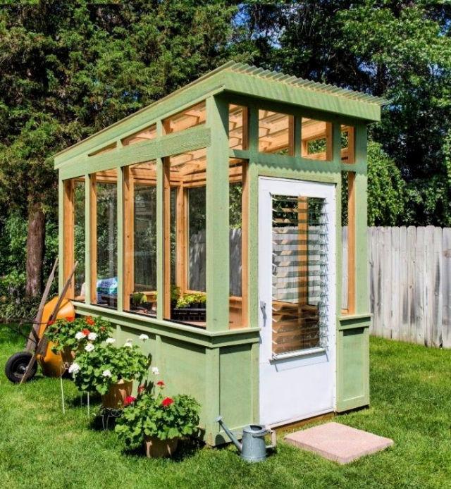 Upcycled Window Greenhouse Plan