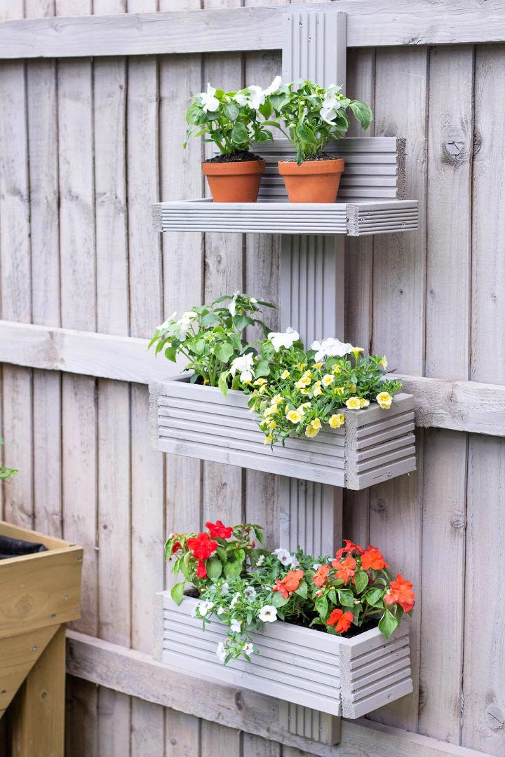 Vertical Garden From Scrap Wood