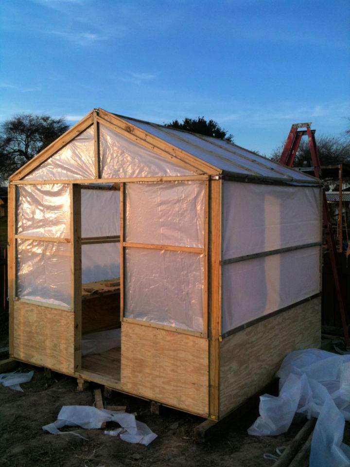 Wood Frame Greenhouse