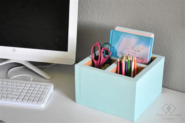 Wooden Desk Organizer Tutorial