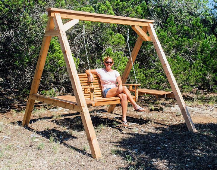 Wooden Porch Swing Frame
