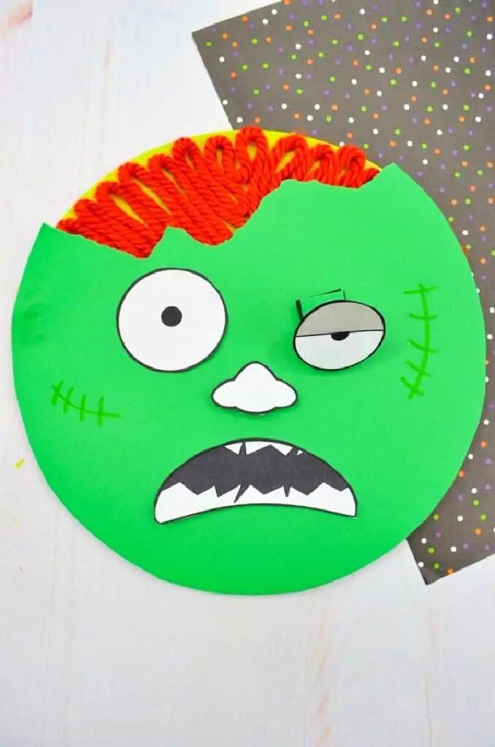 Zombie Paper Plate Craft