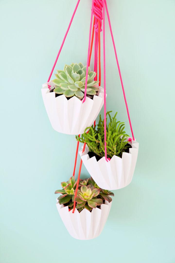 DIY Hanging Planters in 5 Minutes