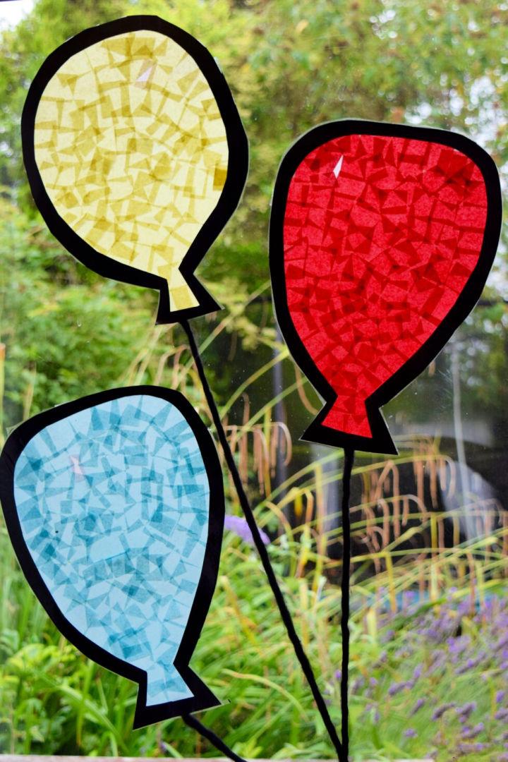 Balloon Stained Glass Window Decoration