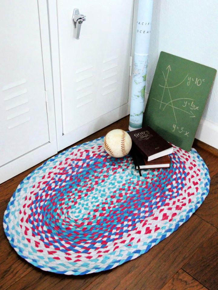 Braided Rug from Old T Shirts