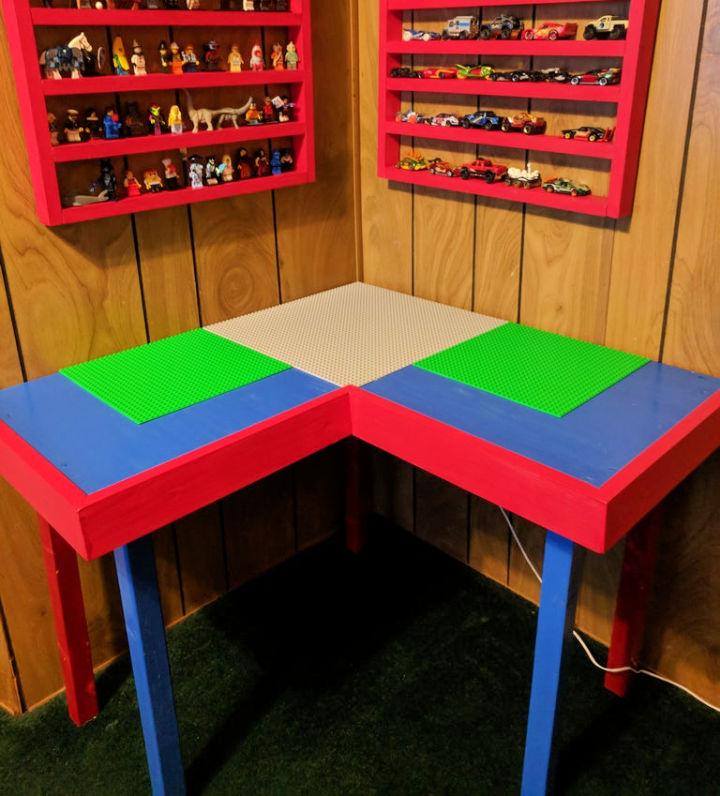 Build a Corner Lego Table