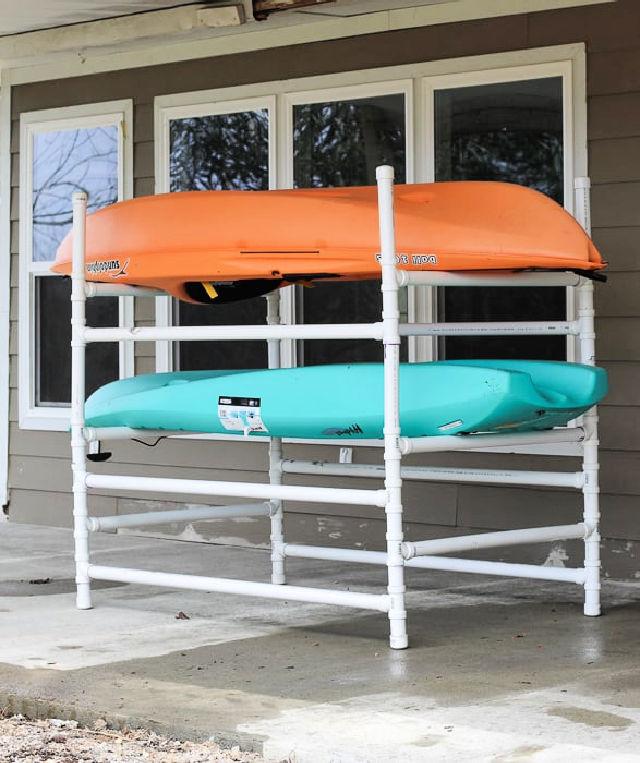 Build a Kayak Rack Out of PVC