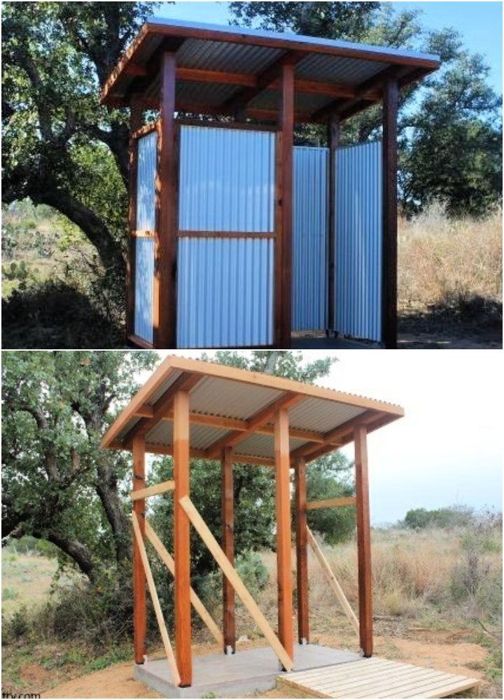 Build an Outdoor Shower Stalls