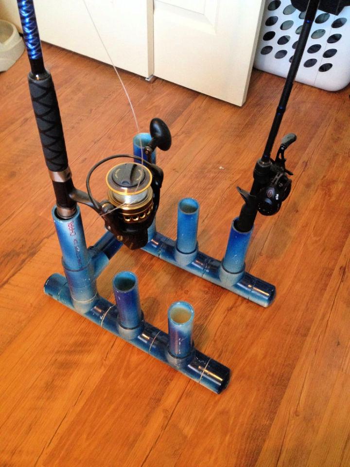 Collapsible PVC Fishing Rod Holder